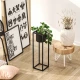 Aberto Design Dekorativna saksija GED-023, 15x50x15 cm, O 12 cm ,, Crna