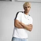 Mens Puma T7 T-Shirt, White, Size M, Clothing