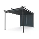 Blumfeldt Pantheon Robust Pergola, 3x4 m, prašno barvano jeklo, odporno na vremenske vplive, s stranskimi roloji
