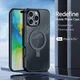 Dux Ducis Aimo Mag maska sa MagSafe i postoljem za iPhone 16 Pro – crna