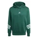 Moški pulover adidas Adidas Mens Fleece 3-Stripes Hooded Sweat Top Collegiate Green XL
