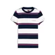 Tommy Jeans Majica mornarska / svetlo roza / bela