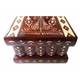 Puzzle box jewelry box new red beautiful special handcarved wooden secret magic brain teaser storage box