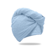 Turban iz frotirja, hitrosušeč, svetlo moder