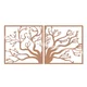 Wallity Zidna dekoracija Tree2 Copper, 100x50cm