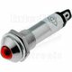 Signalna LED 12V fi 8mm Crvena metalna IP40