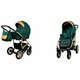 Babylux Gold Lux Bottle Green | 2v1 Kombinirani Voziček kompleti | Otroški voziček + Carrycot