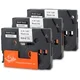 Komplet Brother TZe-221/TZ-221/PT/P-Touch 9mm kompatibilni trakovi (3) - črn izpis/bel trak