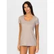 zd ZERO DEFECTS Spodnja majica Hera Short-sleeve Soy fiber rjava