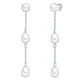 Valero Pearls Uhani srebrna/biserno bela