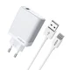 Kucni punjac moxom mx-hc292 usb type c na lightning 18w beli ( P1289 )