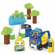Zeleni mestni avtobus Mattel Mega bloks napolni in gre