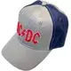 AC/DC Red Logo (2-Tone) Kapa Grey & Navy Blue UNI