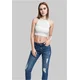 Womens cropped top white
