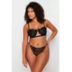 Trendyol Curve Black Lace Underwire Covered Underwear Set