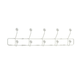 Čiviluk crack Grevinge 5+5 hooks white ( 3600527 )