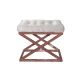 Atelier del Sofa Tabure 50x42x40cm, Bakar-Belo