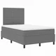 Vidaxl LED Box Spring Postelja Svetlo siva in bela. 120 x 190 cm