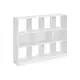 Songmics Knjigarna 11 predelkov 30x126x100 cm Bela