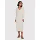 ONLY Pletena obleka New Tessa 15236372 Bež Regular Fit