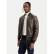 Aeronautica Militare Usnjena jakna 262PN0966UPL00328 Rjava Regular Fit