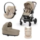 Cybex Voziček 3v1 Balios bundle + AMYA almond beige