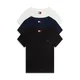 Tommy Jeans Majica  mornarska / črna / bela