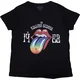 The Rolling Stones Sixty Rainbow Tongue 62 (Puff Print) Black L Ženske Majica