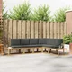 Set vanjskih sofa 4 Komad Bijela i antracit Poliester