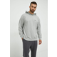 Pidžama - dukserica s kapuljačom Calvin Klein Underwear za muškarce, boja: siva, s aplikacijom