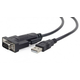 Gembird USB to DB9M serial port converter kabl black 1.5m UAS-DB9M-02