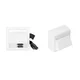 shumee Vivolink HDMI/DP/3,5 mm stenska vtičnica bela