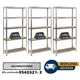Komplet od 3 police 180x100x30cm 5x100kg galva