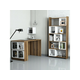 Hanah Home HANAH HOME Box - Walnut, White pisalna miza s knjižno polico, (20863053)