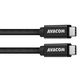 Avacom podatkovni in polnilni kabel USB Type-C - USB Type-C, 100cm, 100W E-Mark, črn