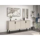 Hanah Home Konzola Prime Mirror, 180x81x45 cm, Krem