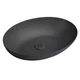 FORMIGO betonski umivalnik z zgornjim pultom, 60x40 cm, antracit - Črna - 60x14,5x40 cm - Sapho - FORMIGO - 24 - Beton - Ovalni/elipsasti - 600 - 145 - 400 - 14