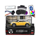 12V 1DIN mobilni auto radio 4x50W MP3 2x USB Bluetooth pametni držač RGB