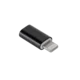 Mikro USB - Lightning redukcija M-Life črna