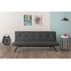 Atelier del Sofa Zola sklopiva sofa tamno siva