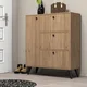 Hanah home Cipelarnik 90x105x35cm Hrast