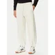 adidas Spodnji del trenirke Soft Lux KF8574 Kremna Regular Fit