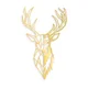 Wallity Zidna dekoracija Red Deer 3, 42x70 cm, Zlatna