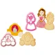 Decora Rezalniki princes 2 kosa Princesa in kočija