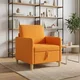 Vidaxl Sofa s shrambo Temno rumena 72 x 78 x 87 cm Poliester