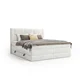 Esposa BOXSPRING POSTELJA 140 cm x 200 cm , tekstil krem barve, bela