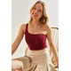 Bianco Lucci Womens One Shoulder Strap Crop Athlete