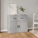 Komoda sivog hrasta sonome 80x33x70 cm od konstruiranog drva