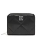 Calvin Klein Denarnica Quilted Flap Zip Around LV04F1124G Črna
