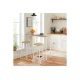 Hanah Home Barski set sto i stolice Mola Set 100, 100x90x40 cm, Bela